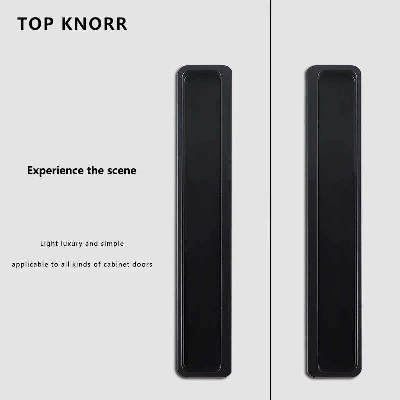 TOPKNORR Invisible Handle Recessed Slotted Cabinet Door Handle Modern Minimalist Cabinet Drawer Sliding Door Hidden Handle