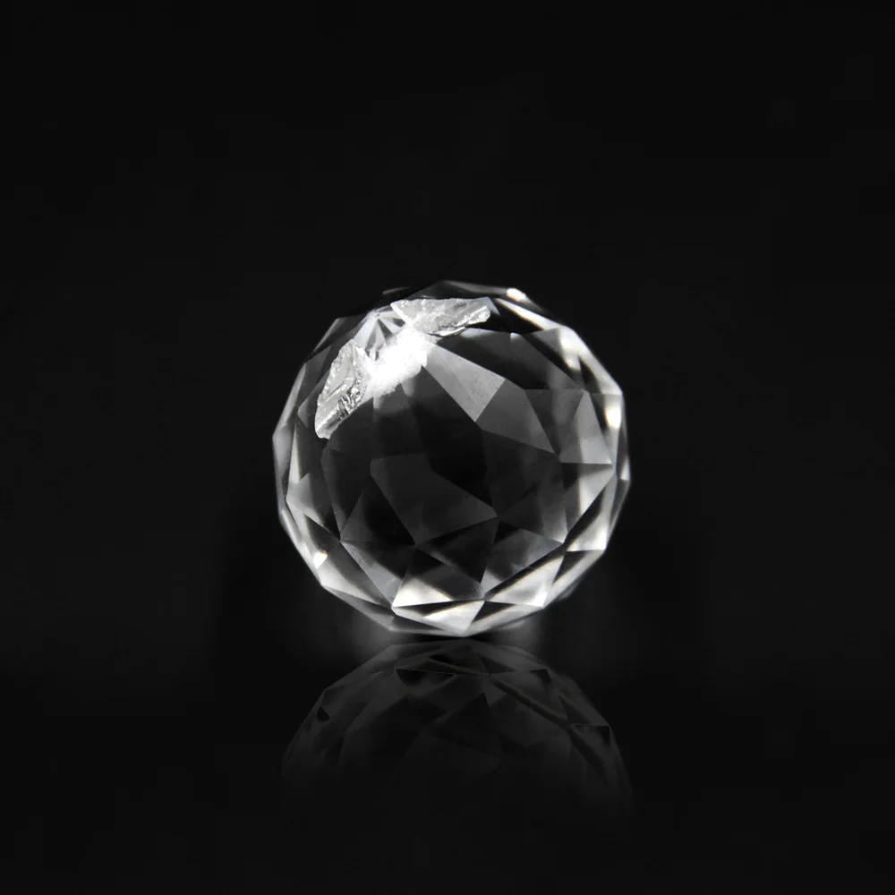 15mm-100mm Glass Crystal Ball For Chandeliers Faceted Hanging Ball Crystal Drops For Chandelier Parts For Home Decoration