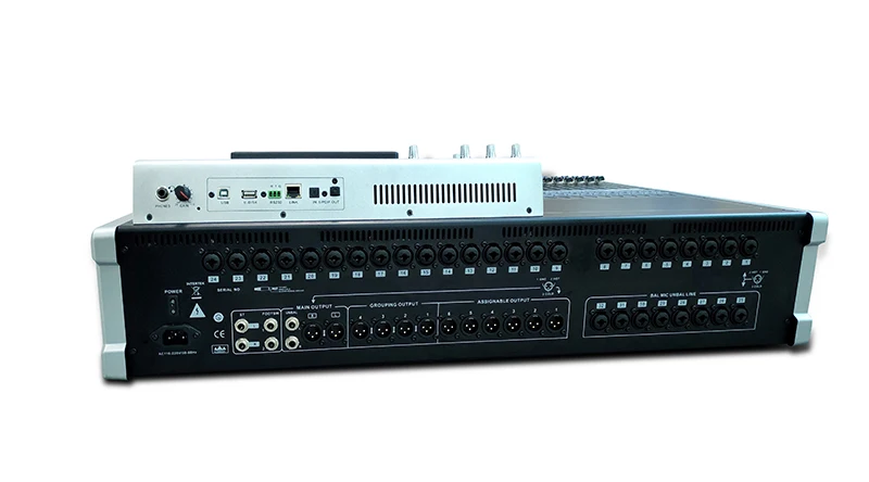 

32 channel digital mixer with built-in 4 channel dual dsp effects and Multi-OS operating system