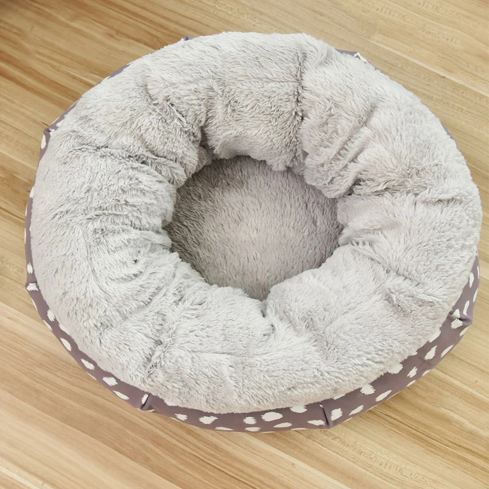 Super Soft Dog Bed Cat House Plush Sofa Pet Cozy Kennel Winter Warm Deep Sleeping Basket Kitten Home Mat Washable Dog Supplies