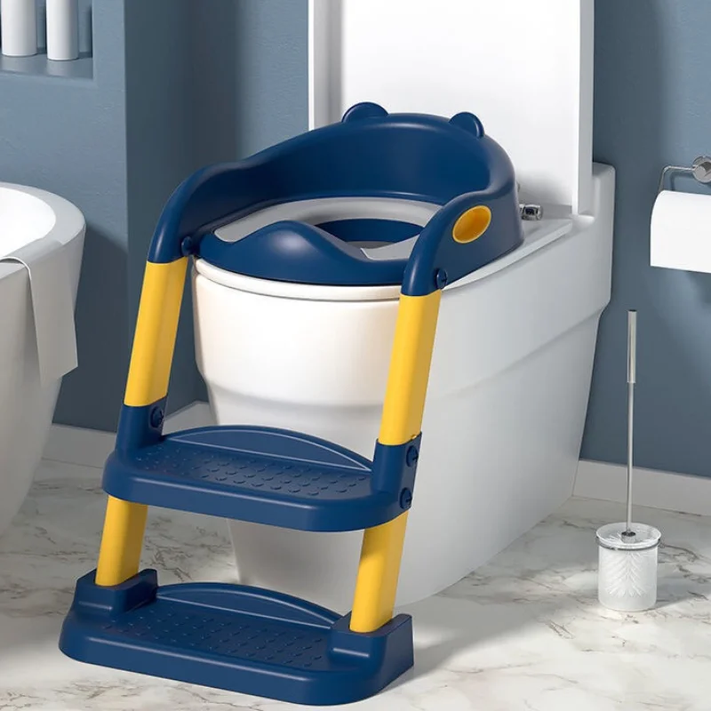 Potty Seat Urinal for Baby Infant Kids Toilet Training Seat with Adjustable Ladder WC Folding Safety Children Chair Step Stool