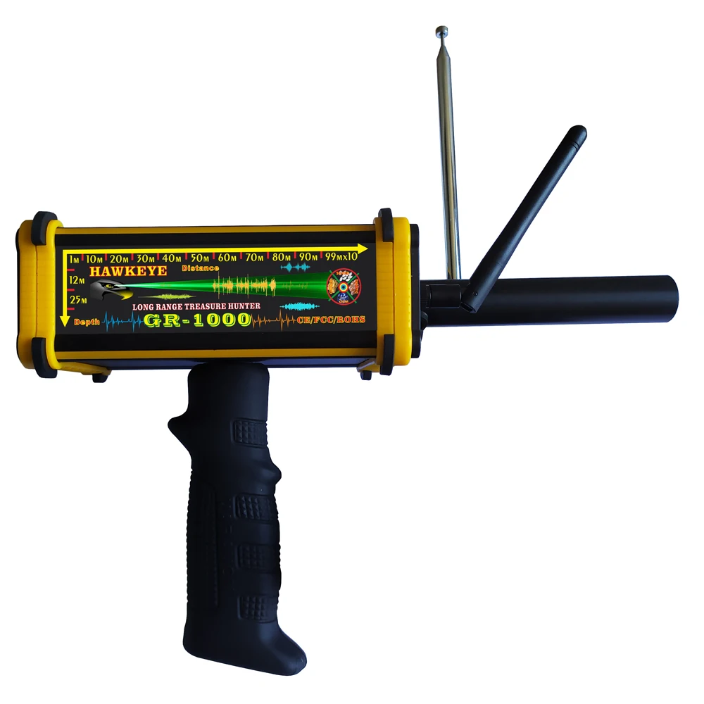 Factory supply GR1000 Radar scanning high range of deep soil metal detector gold, long range detector de metales GR-1000