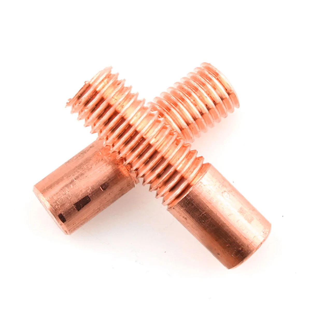 Pure Copper Tapping Electrodes for Spark EDM Thread Electrode Discharge Red Copper Screw Tooth Metric Size M2 to M20 30X50mm