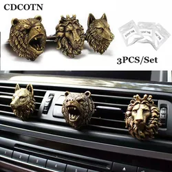 Car Perfume Air Freshener Resin Animal Beast Auto Interior Decoration Ornaments Car Air Conditioning Air Outlet Fragrance Clip