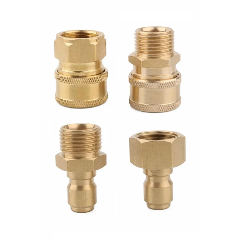 

Brass High Pressure 3/8" To 1/2" Thread Car Washer Quick Connector Adapter Water Gun Couplers Couplings For Garden Irrigation