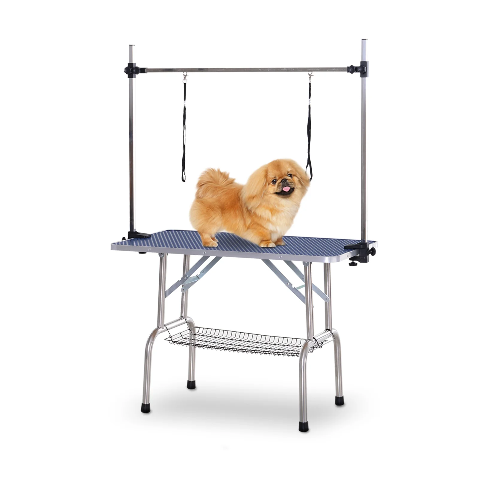 PawHut pet grooming table design folding height adjustable load Max