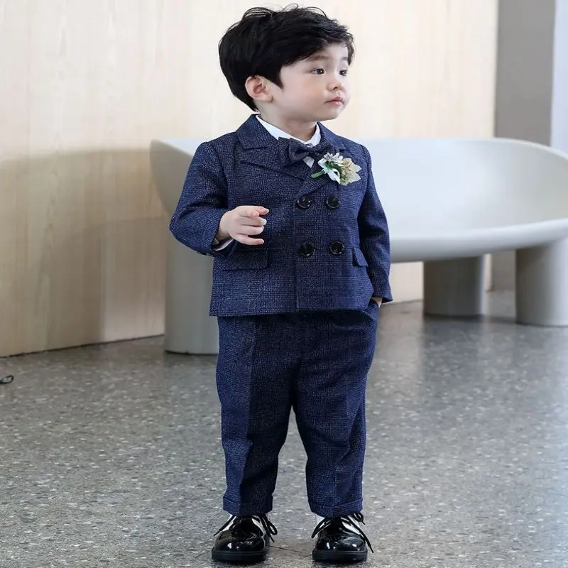 

Buy Suit Get Corsage~Little Boy Formal Suit/Boy Performance Suit/Gentleman Baby Boys 4-piece Suit Set 3391