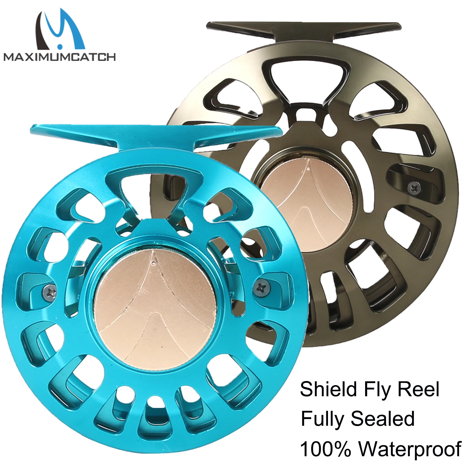 Maximumcatch SHIELD Powerful Saltwater Fly Fishing Reel 100% Waterproof Sealed Drag Fly Reel