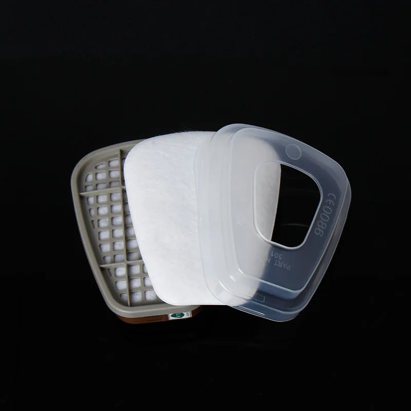 10pcs 5N11 Cotton Filters Replaceable Filters For 6200/7502/6800 Gas Dust Mask Accessories