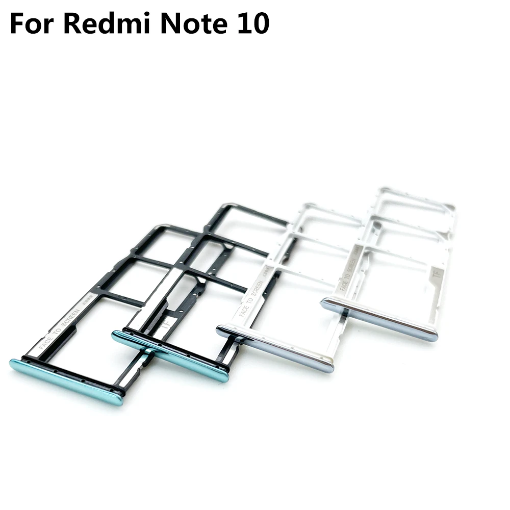 NEW Dual Card Replacement SIM Card Slot SD Card Tray Holder Adapter + Eject Pin For Xiaomi Redmi 10 Note 9S 9 Pro / Note 10