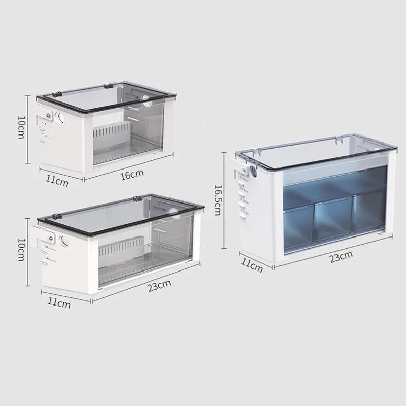 NEW Aquarium Filter Box 3 Size Assemble Easily-Setup Hang up Fish Tank Accessories Biochemical Material Upper Filter Trickle Box