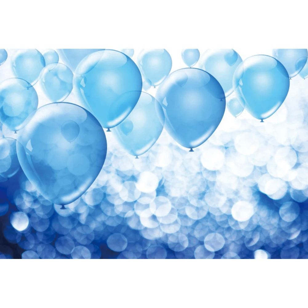 Yeele عيد ميلاد الأزرق بالون ضوء خوخه حفلة الطفل التصوير خلفية الديكور التصوير الخلفيات للصور استوديو