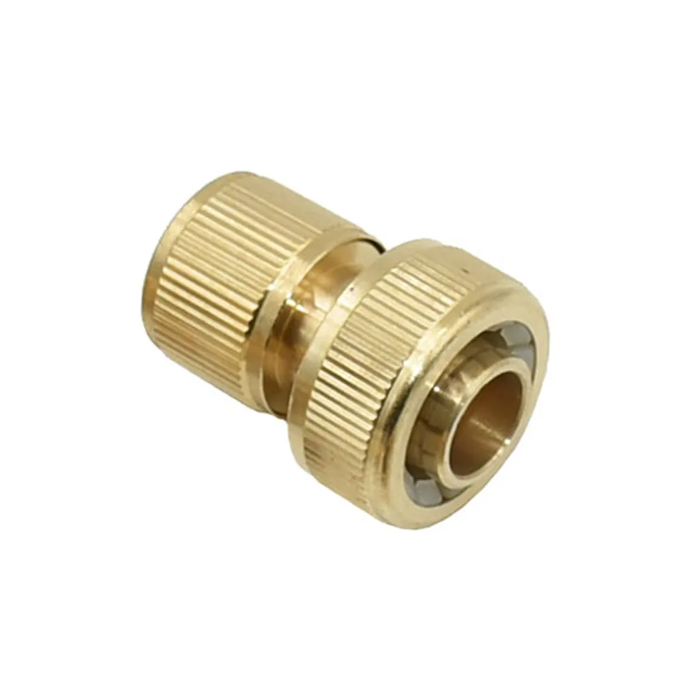 Adaptador de latón para riego de jardín, accesorios de conector rápido para manguera de cobre por goteo, rosca de 1 pulgada, 1/2, 3/4, 5/8, 1 pieza