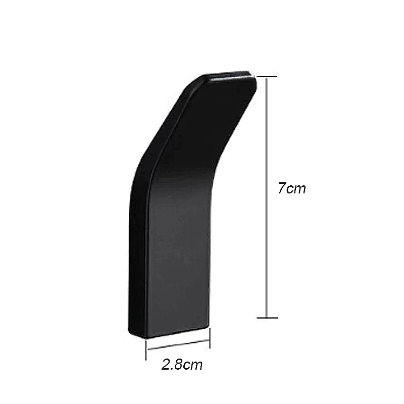 Black Robe Hook White Black Gold Hole-free Hook Towel Hook Coat Hanger For Kitchen Bathroom Accessories