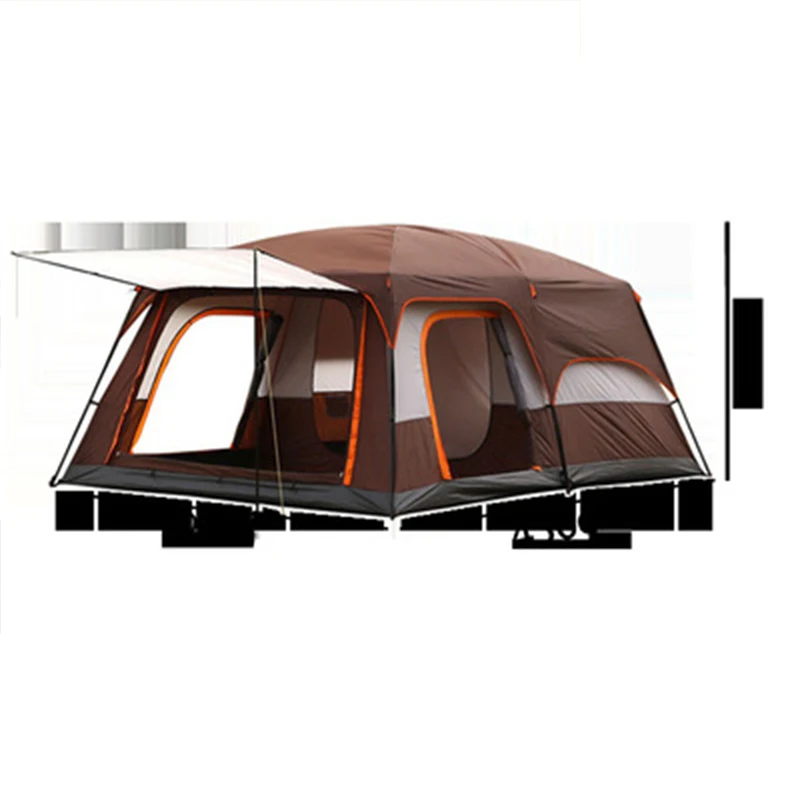 6 - 10 People Family Tour Hiking Picnic Rain-proof Mosquito-proof Wind-proof Camping Tent Outdoor  2 Rooms tent