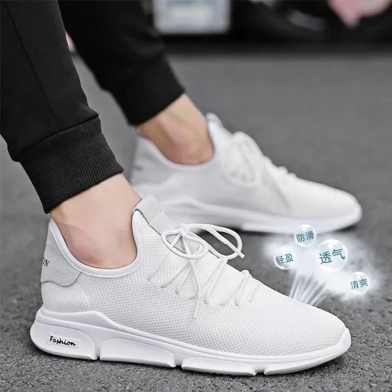 Men's Shoes Plus Size 2021 Spring New Running Shoes Men's Casual Sports Shoes Breathable Flying Sneakers Men's Sports Shoes