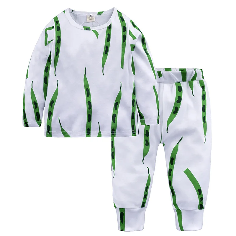 Fruit Sleepwear Cotton Pajama Children's Clothing for Boys Pajamas for Girls 2 Pieces Sets