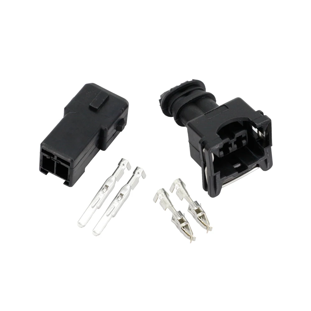 5 Sets 2 Pin Fuel Waterproof EV1 Automotive Electrical Connector Fuel Injector Male Female Plug 282762-1 282189-1 DJ7021A-3.5-11