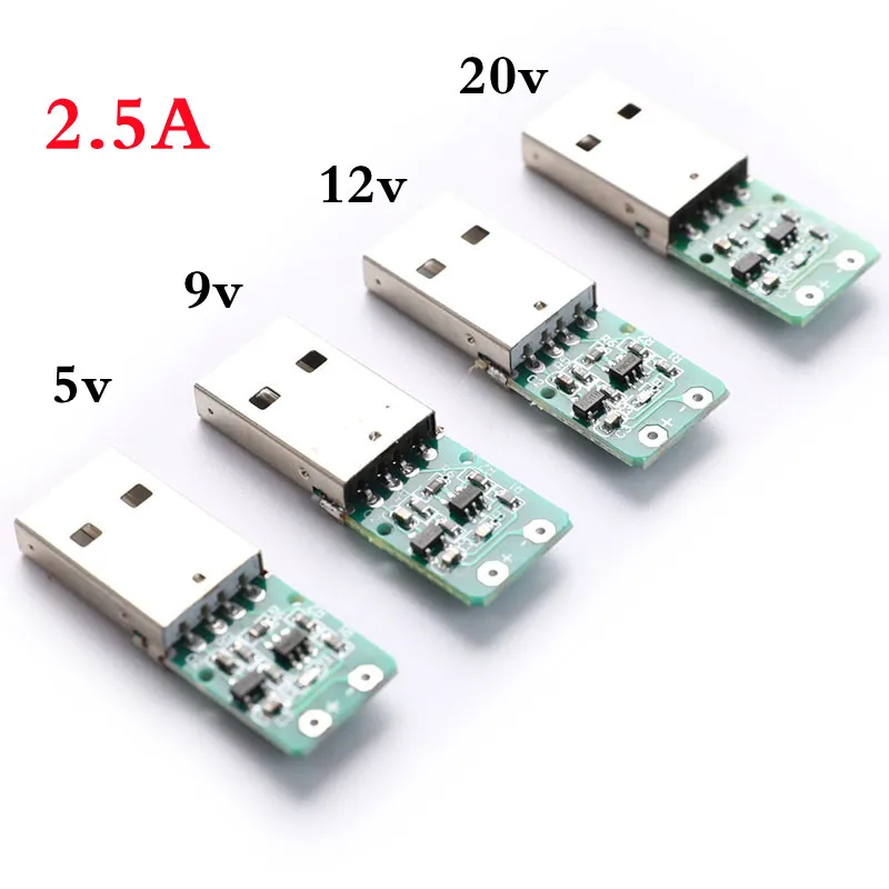 USB Type-A QC 2.0 3.0 DC Voltage Trigger Module 5V 9V 12V 20V Fixed/Adjustable