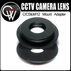 Meta C/CS Mount to M12 Mount Lens Adaptor Thread Adapter Converter Aluminum Ring for Security CCTV Camera