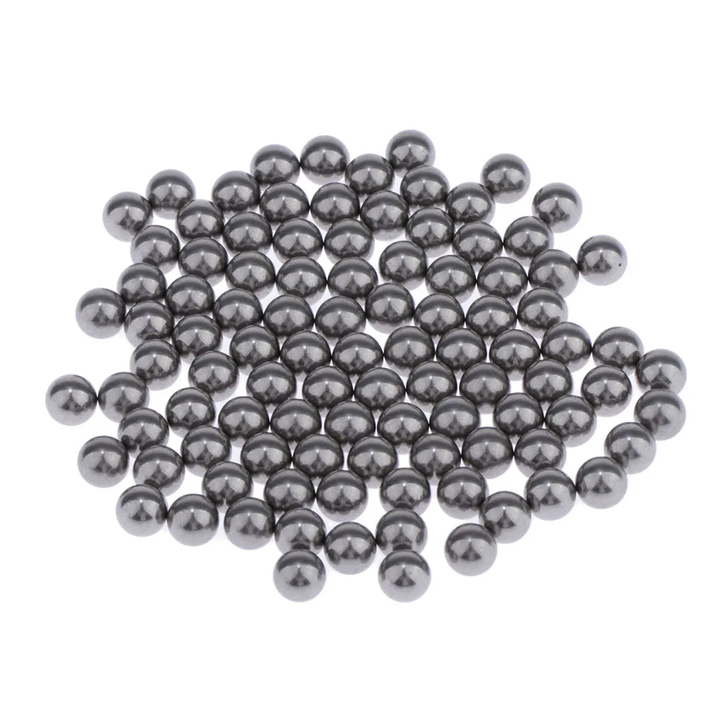 Bolas De Mistura De Tinta De Aço Inoxidável à Prova De Ferrugem, Bolas De Agitador, 5mm, Ajuste Para Pintura Modelo, 100 Pcs