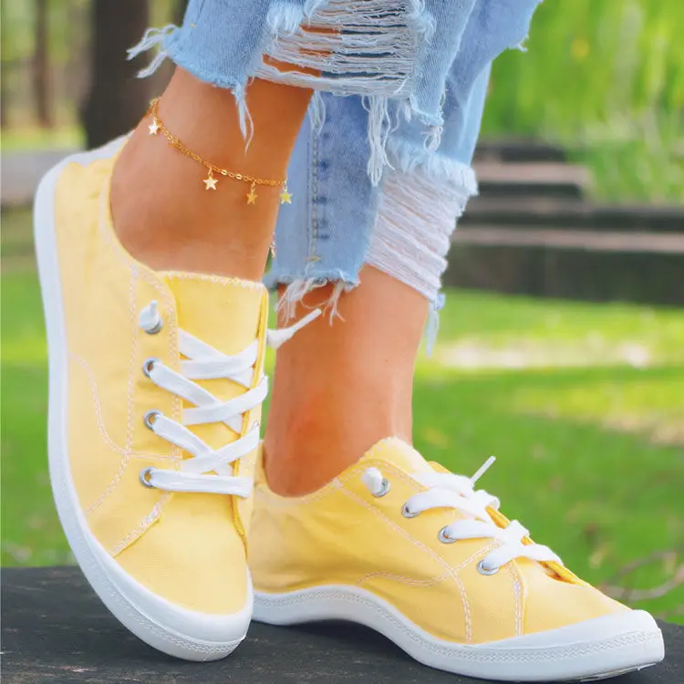 Vulcanized Canvas Women's Sports Shoes, Large 35-43, Solid Sports Shoes, Women's Shoes 2021 Spring and Autumn New