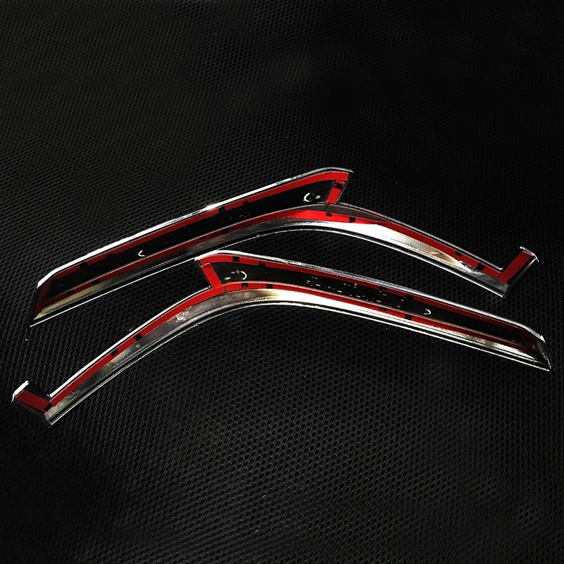 For Toyota Land Cruiser 150 Prado LC150 FJ150 2014-2017 Rear Light Strips ABS Chrome External Taillight Decoration Cover Trim