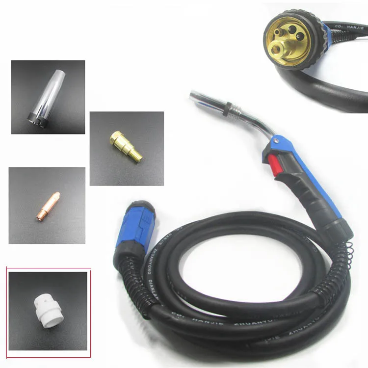 Free Shipping Binzel or BW  style MB24 24KD Gas diffuser ceramic for MIG welding torch consumables 10 pcs for mig welder