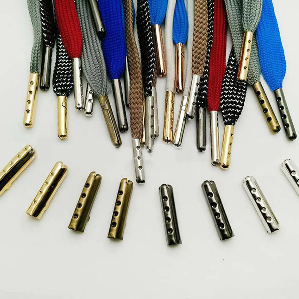 4PCS Women Men Shoe Lace Tips Replacement Head for Shoestrings Bullet Aglets Round Accessories for DIY Shoelaces