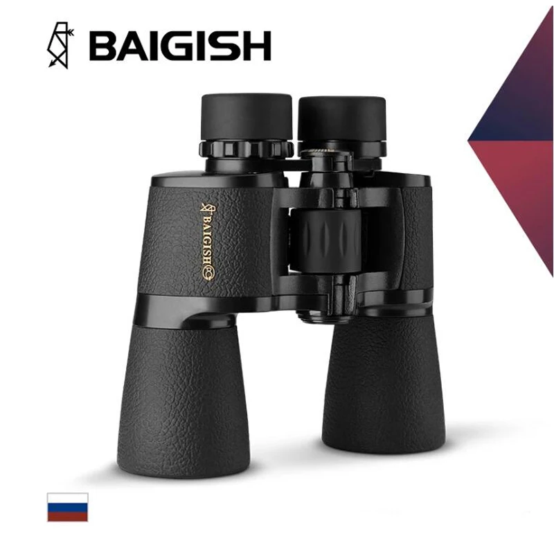 BAIGISH Binoculars 20x50 HD Powerful Telescope High Times Military Bak4 Prism Lll Night Vision Gold Label Eqipment For Hunting