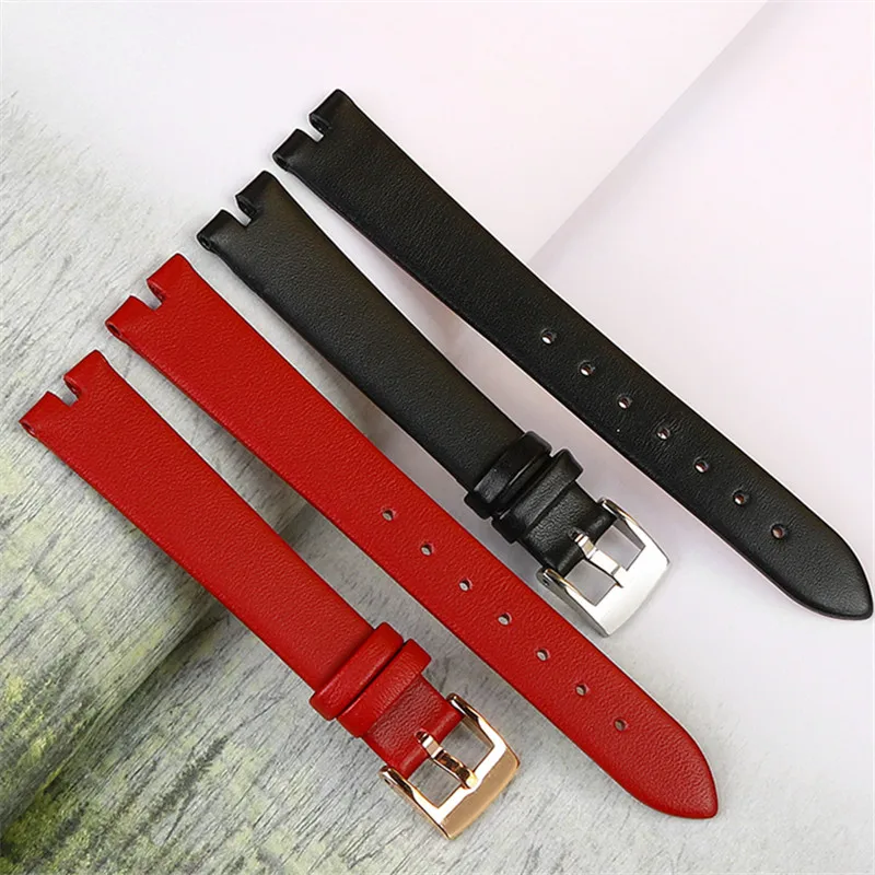 Genuine Leather Watch Band For MICHAEL KORS MK MK2832 MK2833 MK3969 Ladies Bracelet 14×12mm Concave watch strap Woman Wristwatch