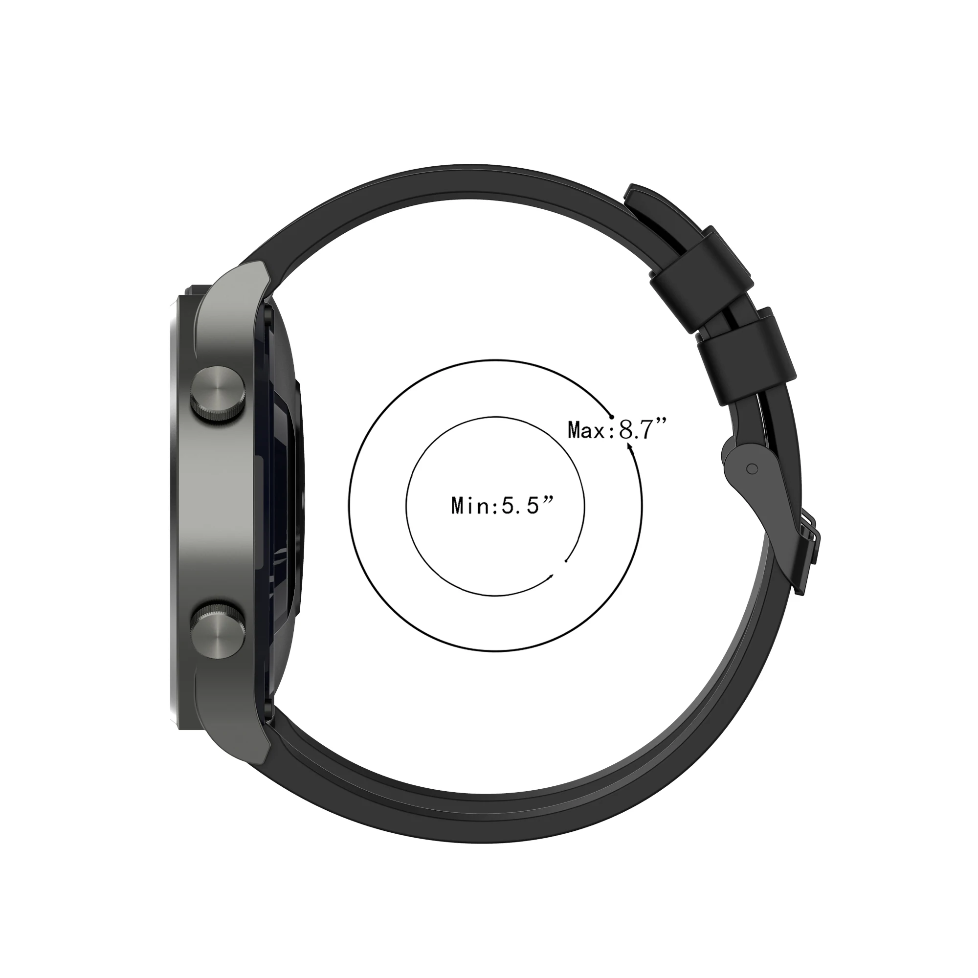 Bracelet en Silicone 20mm 22mm pour montre Samsung Huawei, Durable, à dégagement rapide, pour Huami Amazfit bip, nouveau