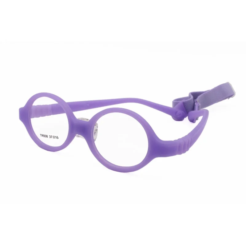 Hotsales 938 środowiskowy TR90 bezdotykowy zginalny bezpieczeństwa okulary korekcyjne z przewód elastyczny miękki nosepad dla baby girl