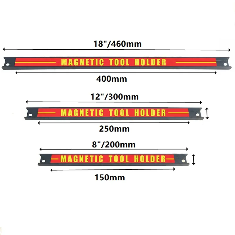 ALLSOME Magnetic Tool Holder Bar Organizer Storage Rack Tool With Strong Magnet Storage For Garage Workshop Metal Tools