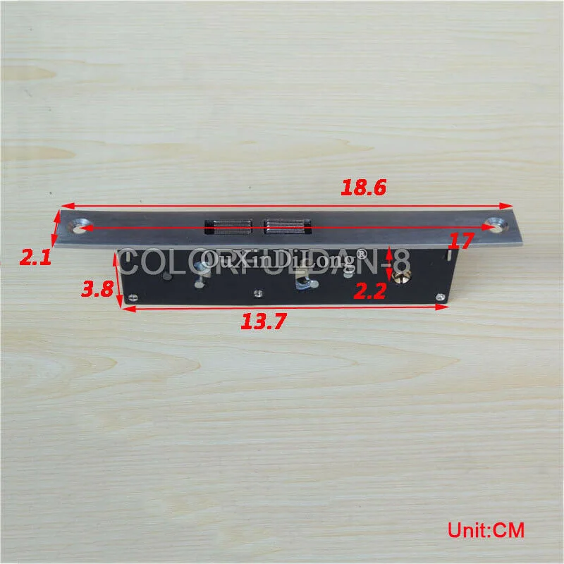 1PCS Stainless Steel Sliding Patio Door Mortise Latch Double Hook Lock Invisible Door Locks with 3PCS Cross Keys CD80