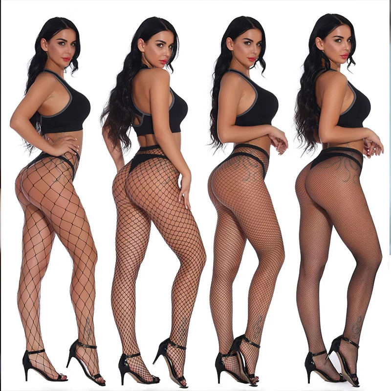 Sexy Fishnet Pantyhose Stockings for Women Girls High Waist Tights Sexy Fishnet  Stockings Female Lingerie Sex Thigh High Socks