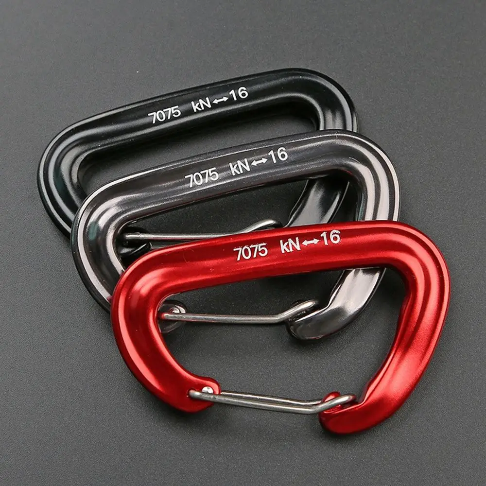 16KN Outdoor Accessory Tools Mountaineering Buckle Safety Lock Hook Climbing Equipment Climbing Carabiner