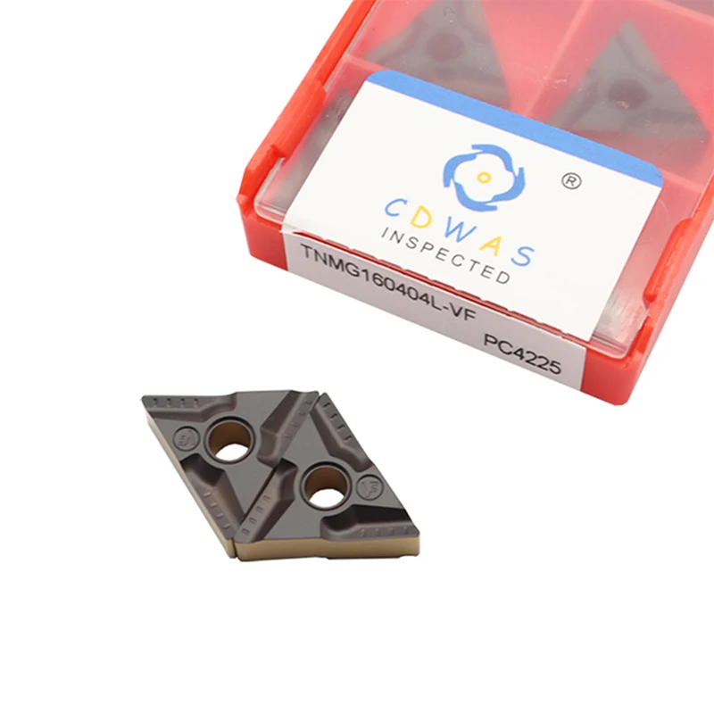 10 قطعة TNMG160404 TNMG160408 PC4225 اللونين كربيد عالية الجودة الخارجية تحول أداة CNC شفرات مخرطة القاطع أدوات