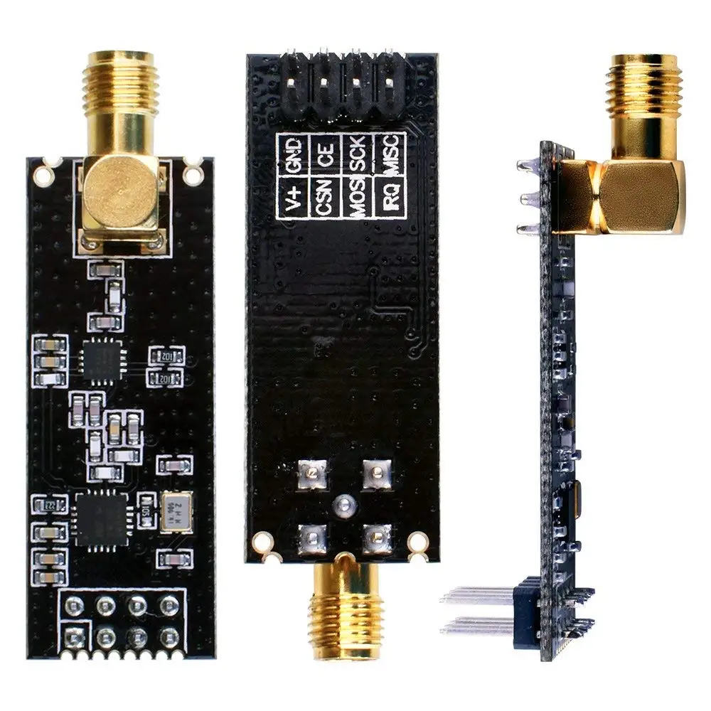 3Pcs 2.4G NRF24L01 + PA + LNA โมดูลไร้สายเสาอากาศ1000เมตรระยะทางยาวสำหรับ Arduino