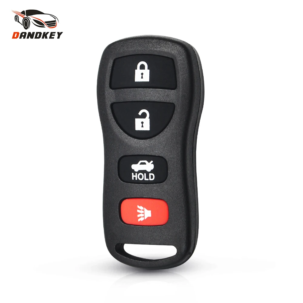 DANDKEY Remote Car Key Fob KBRASTU15 4 Button for Nissan Altima Maxima 350Z Armada 2004 2005 2006 2007 2008 2009