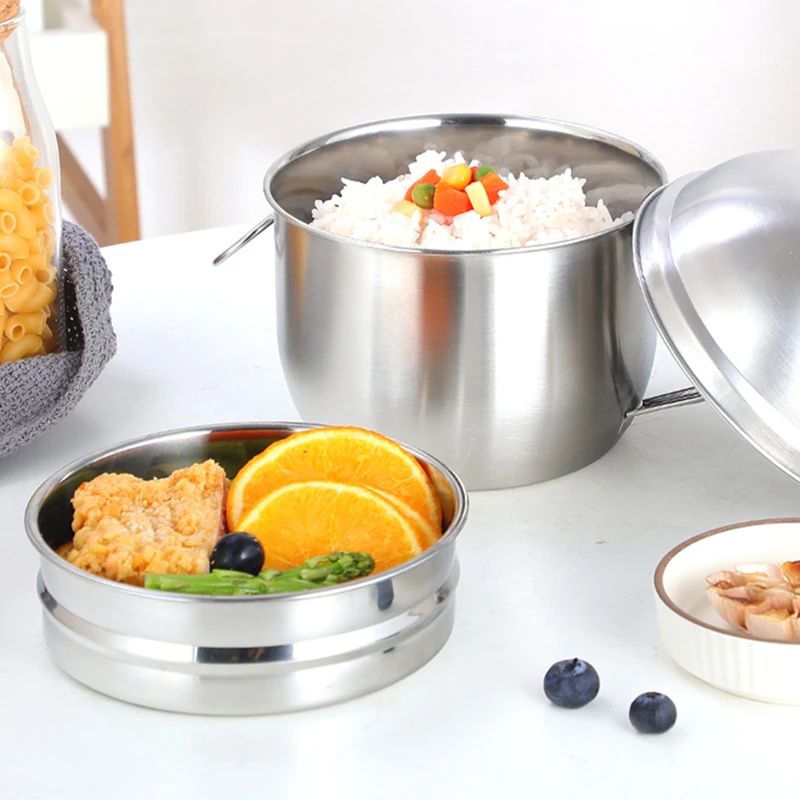 

Stainless Steel Lunch Bento Box Insulation Bowl Picnic School Kitchen Tableware Portable Large Capacity Food Storage Containers