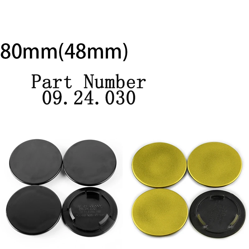 4pcs Wheel Center Caps For  09.24.257 09.24.486 09.24.030 09.24.410Rim Covers Hubcap Car Tuning Accessories