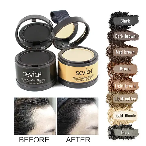 Sevich 헤어 라인 파우더 4g 헤어 라인 섀도우 파우더 메이크업 헤어 컨실러 Natural Cover Unisex Hair Loss Product