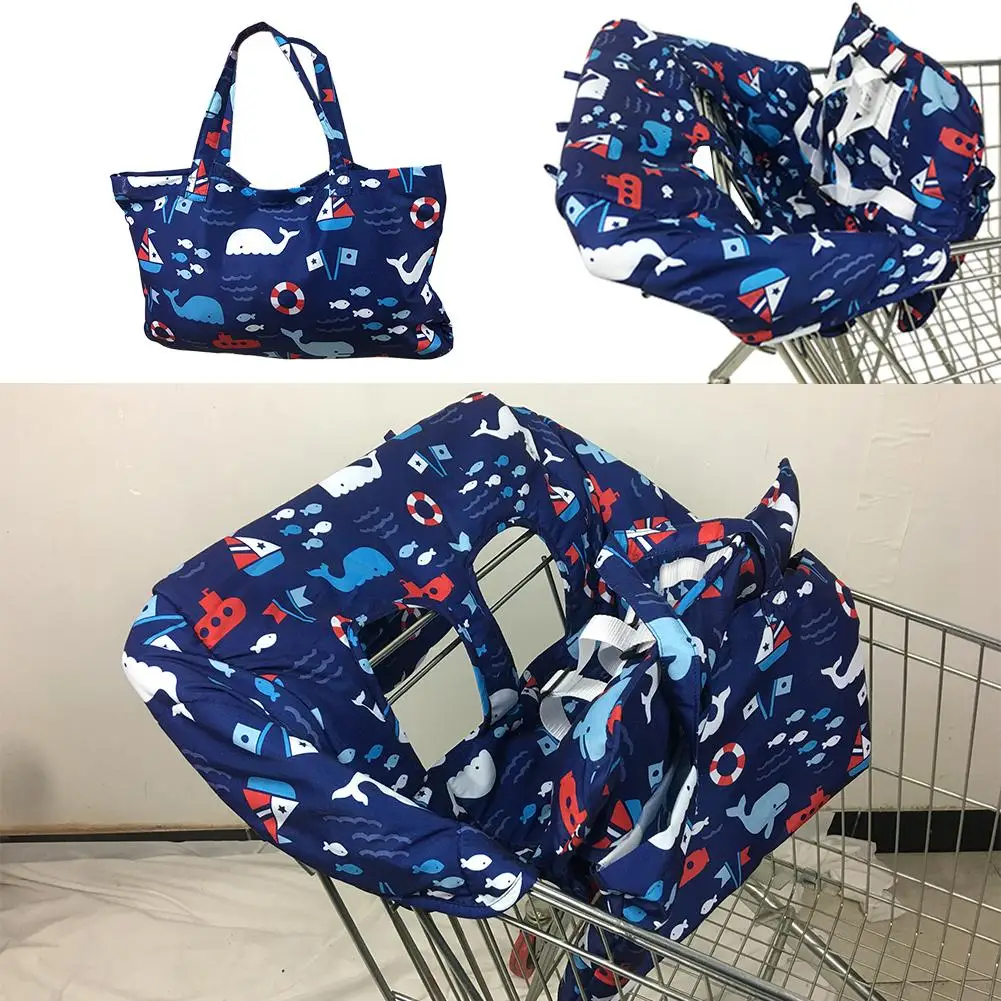 Cojín de asiento de carrito de compras de supermercado para niños, protección de Silla, cojín portátil de viaje seguro