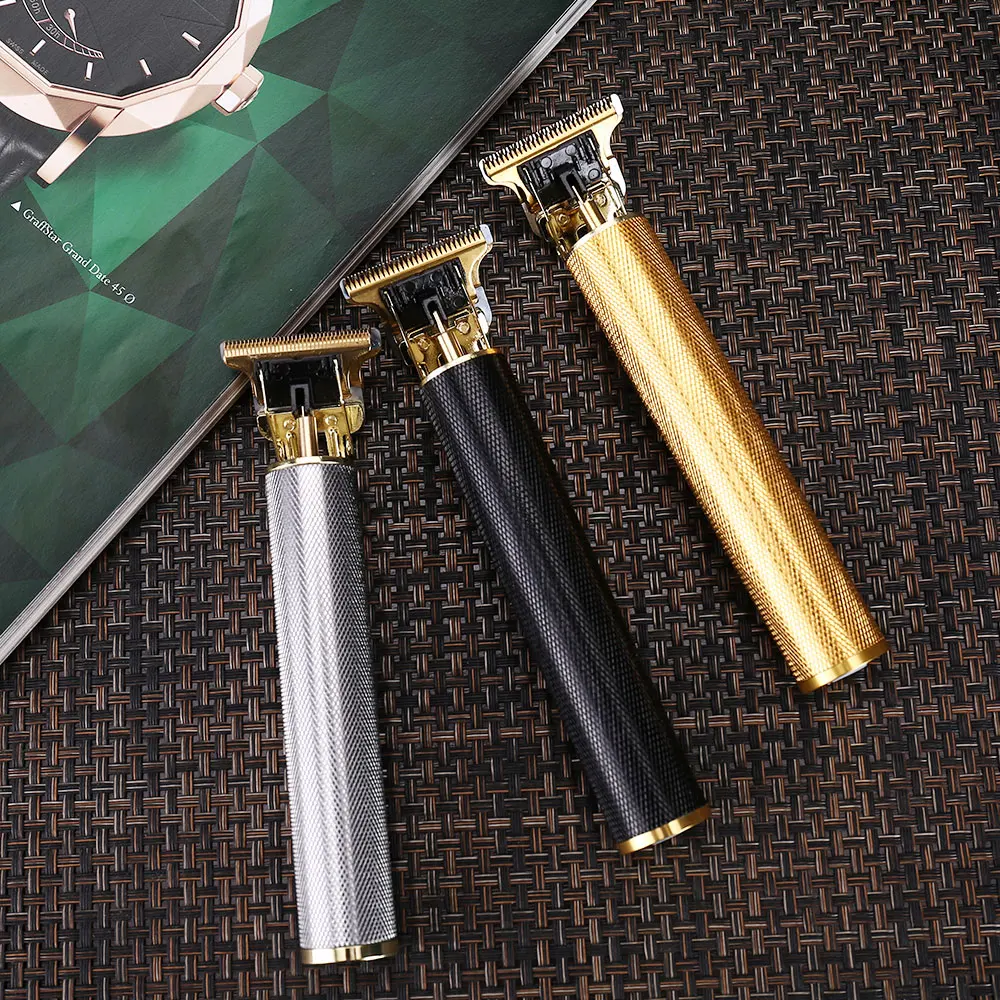 Cortadora de pelo eléctrica recargable para hombre, cortadora de pelo, afeitadora de barba, máquina de corte profesional