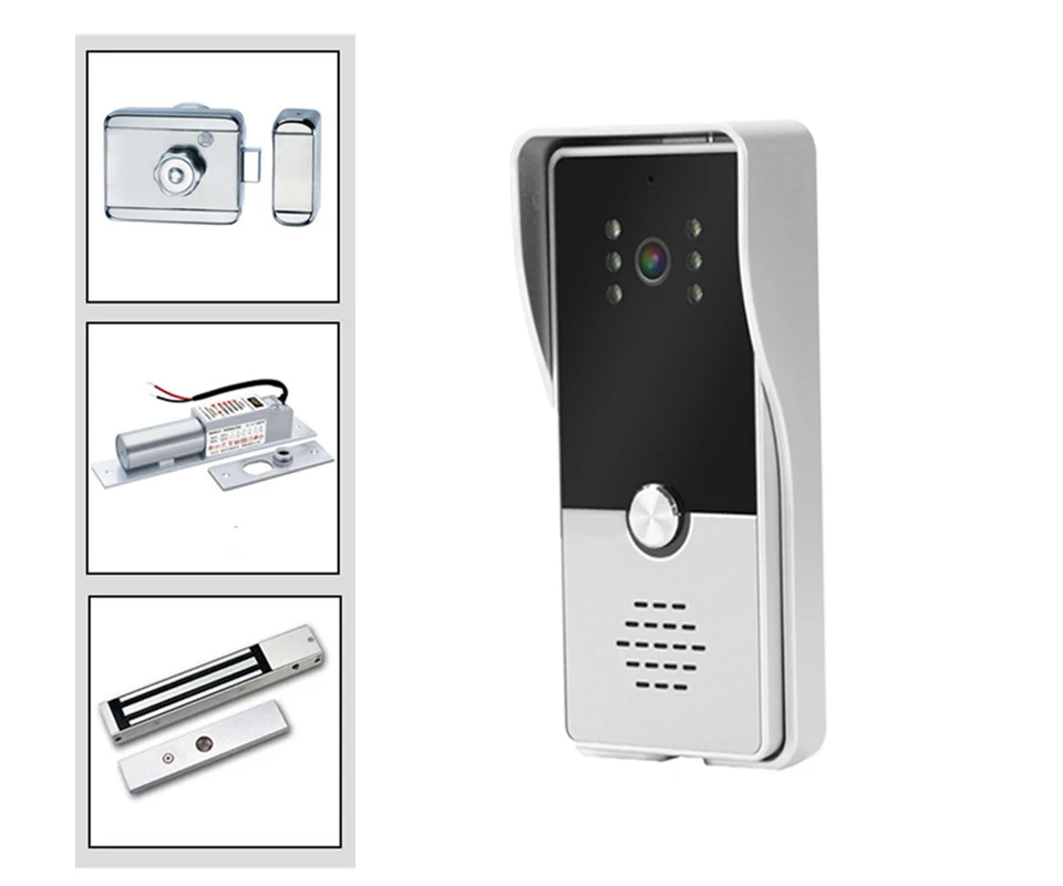 Dragonsview 7 Inch Video Door Phone Monitor Intercom Kit Gate Unlock  Video Intercom System For Home Wired Color LCD Doorbell