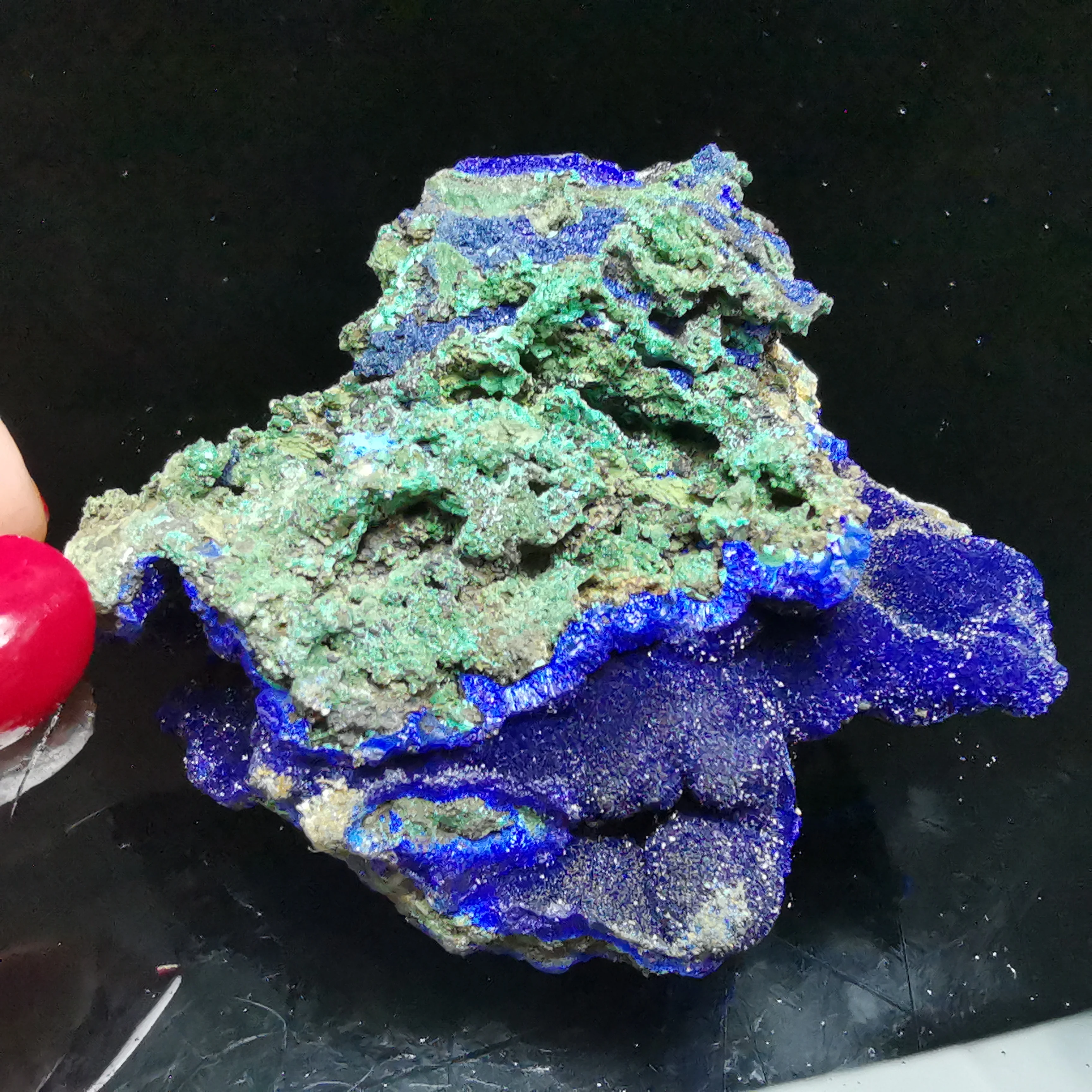 

120.7gRare natural quartz crystal natural azurite Malachite gemstone paragenetic stone aural energy healing mineral samples·