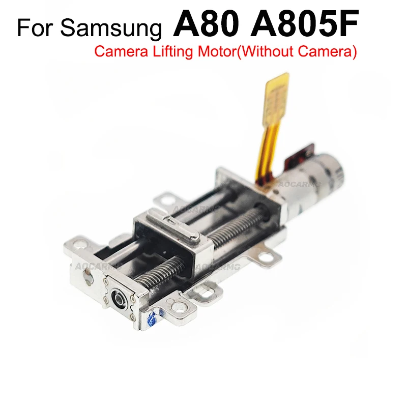 Aocarmo Lift Camera Motor Vibration Shaft Module Flex Cable For Samsung Galaxy A80 805F Repair Part Without Camera