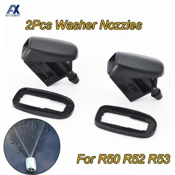 Front Windshield Windscreen Washer Jet Nozzle Kit For BMW Mini Cooper One R50 R52 R53 2001 - 2007