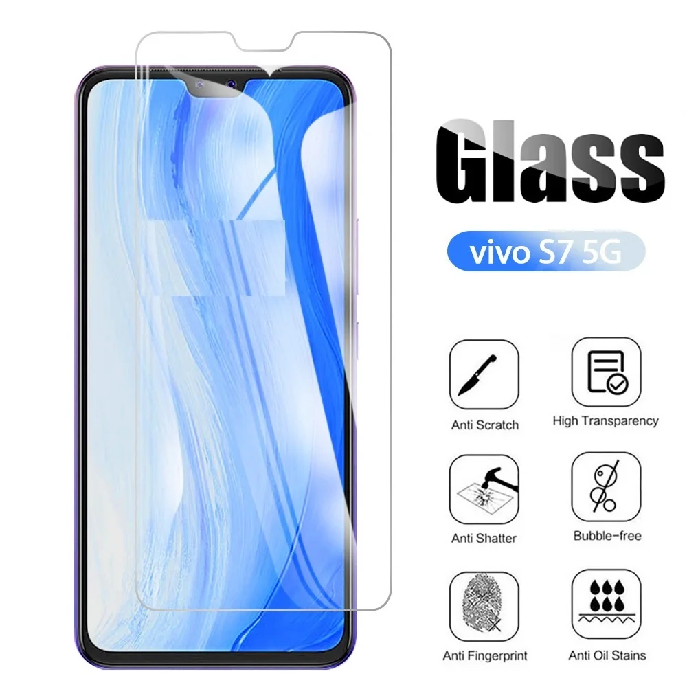 Tempered Glass For vivo S7 5G Glass Screen Protector 9H Premium Tempered Glass for VIVO S7 V2020A Protective Film